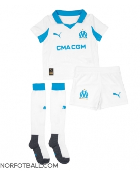 Billige Fotballdrakt Olympique de Marseille Replika Hjemmedraktsett Barn 2025-26 Kortermet (med bukser)